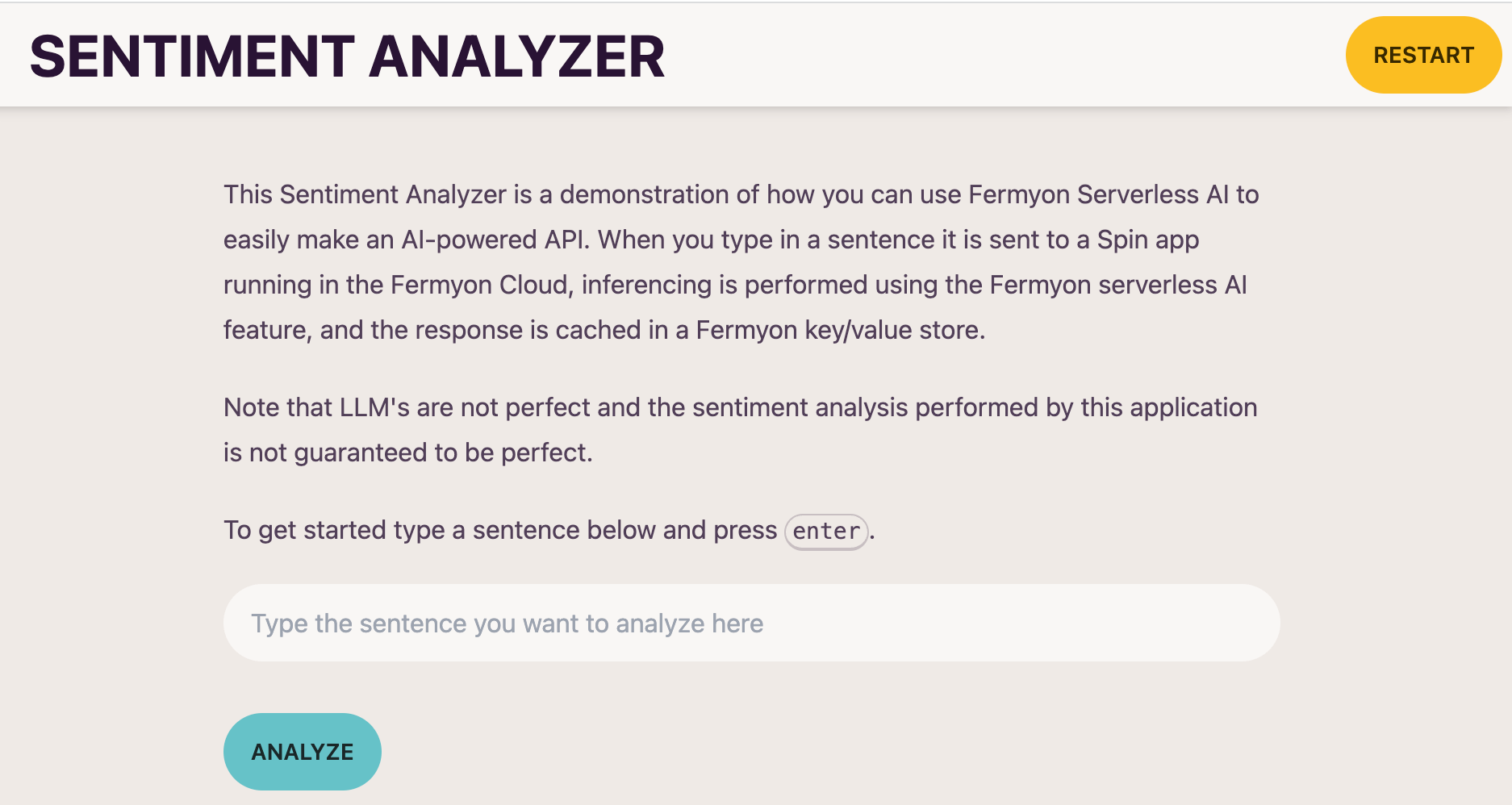 sentiment analysis ui blank